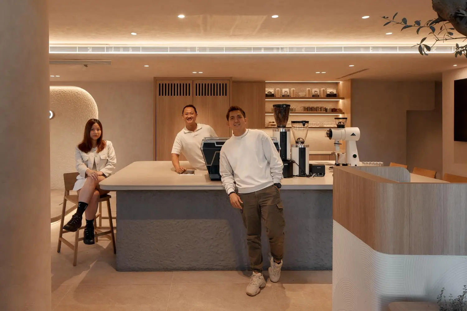 BYD café — final wide shot showing the complete interior
