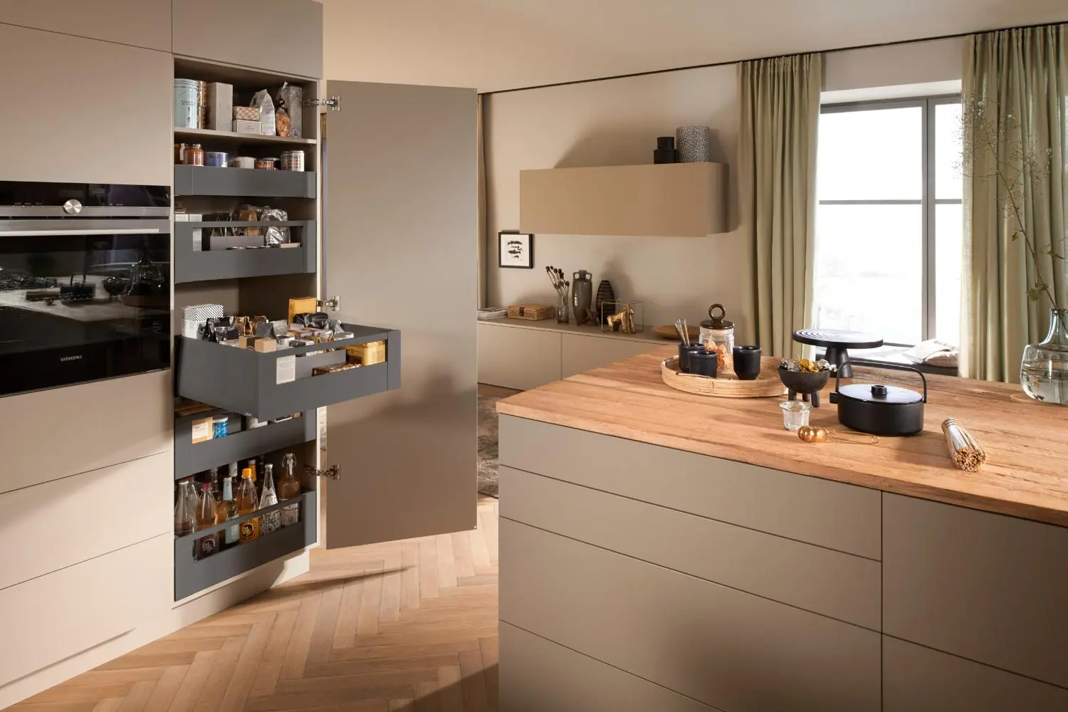 MERIVOBOX in kitchen — one system, infinite expressions